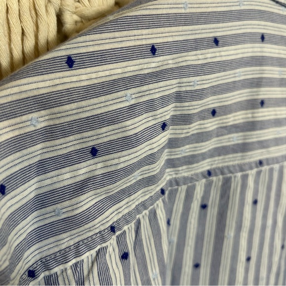 NWT Aerie Off-Duty Poplin Tie Front Blouse Women’s size Large - Picture 13 of 13